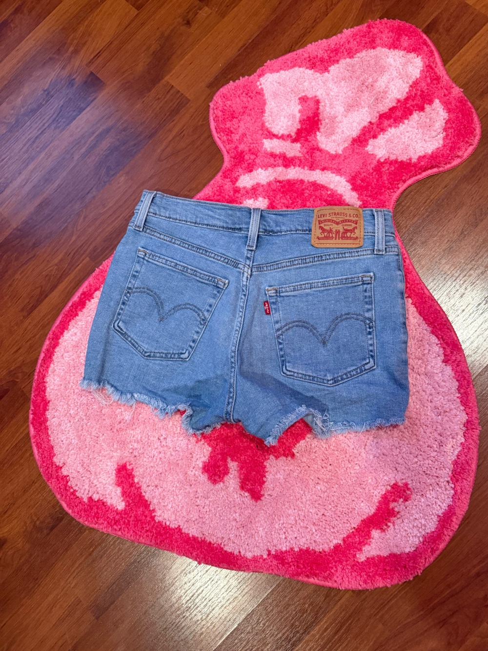 Levi's Light Blue Denim Cutoff Shorts